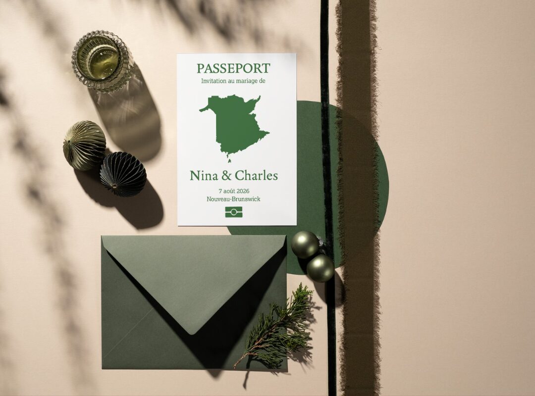 Invitation mariage 2026 par KINA Design